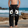 thumbnail image 2 of SDNall Kids Pants For Girls, Printed Casual Beach Pants With Pockets, Four Season Soft Polyester, 2 of 9