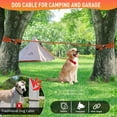thumbnail image 3 of Dog Tie Out Cable for Camping 100ft, Dog Runner for Yard Hold up to 350lbs, Portable Dog Camping Essentials for Outside, 3 of 6