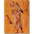 thumbnail image 1 of Ceramic Tile Mural-Edward Burne-Jones Illustration Painting 37. 36" w x 48" h using (12) 12 x 12 ceramic tiles, 1 of 3