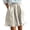 Beige, variant on CAIXIA Shorts for Women Elastic High Waist Women's Athletic Running Shorts Baggy Bermuda Shorts Women Lounge Drawstring Shorts Hiking Work Summer Shorts with Pockets