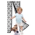 thumbnail image 2 of Pantalla de puerta instantánea Total Value Quatrefoil-Print Pet Friendly malla magnética, 2 of 5