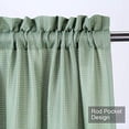 thumbnail image 4 of Tier Curtains, Wateresistant  Waffle Weave Textured Short Window Curtain Window Covering  for Bathroom Kitchen Cafe Curtains, 4 of 6
