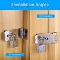 thumbnail image 3 of loquet De Cadenas Agrafe Avec Cadenas Et Vis, Loquet Porte En Acier Inoxydable Avec Cl, Cadenas Agrafe Lourds, Verrou Porte Etanche, Fermeture Por, 3 of 5