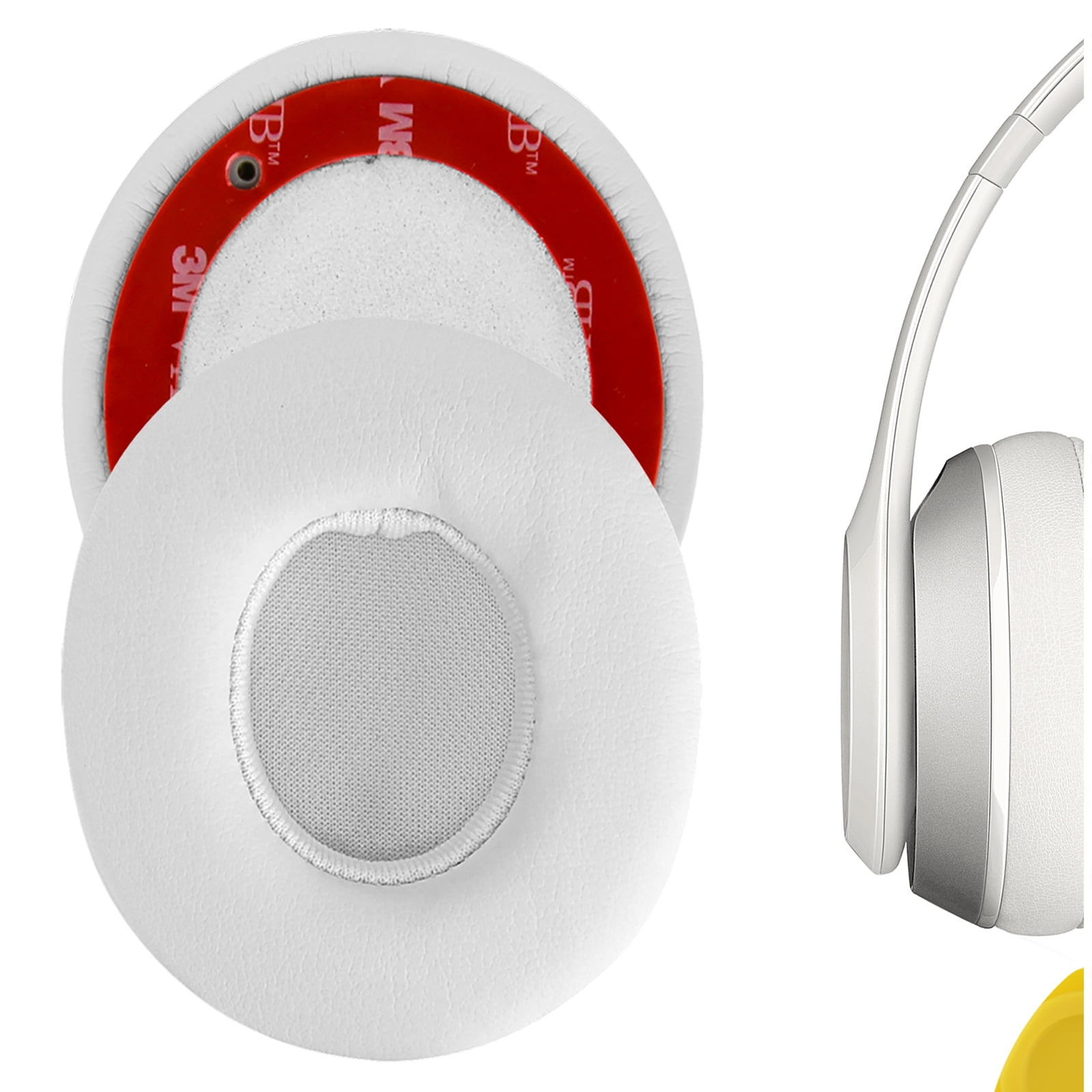 Geekria QuickFit Protein Leather Replacement Ear Pads for Beats Solo2.0