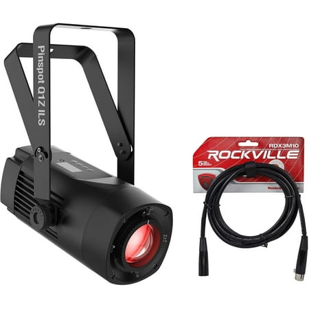 Chauvet DJ PINSPOT Q1Z ILS 20 Watt RGBW LED Compact Pin Spot Light+DMX Cable