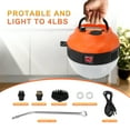 thumbnail image 3 of Portable Steam Cleaner 2500W High Temperature Pressurized Steam Cleaning Machine with Brush Heads for Kitchen Furniture Bathroom Car,Hard Floor ,Black+Orange, 3 of 7