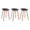 thumbnail image 1 of Bronte Living 26 inch Modern Polypropylene Counter Stool with Footrest for Kitchen, Restaurant - Series Connor - Set of 3, 1 of 7