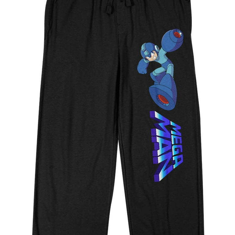 Mega Man Punch Men s Black Sleep Pajama Pants XL