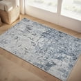 thumbnail image 2 of SIXHOME 2-Piece Kitchen Rugs and Runner Set Washable Modern Abstract Kitchen Mat Non-Slip Low-Profile Rugs for Kitchen Sink Laundry Bedside 24"x35"+24"x71" Blue, 2 of 4