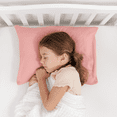 thumbnail image 3 of Comfy Cubs Toddler Pillow with Cotton Pillowcase, 13" x 18" - Microfiber Fill, Blush (2 Pack), 3 of 7