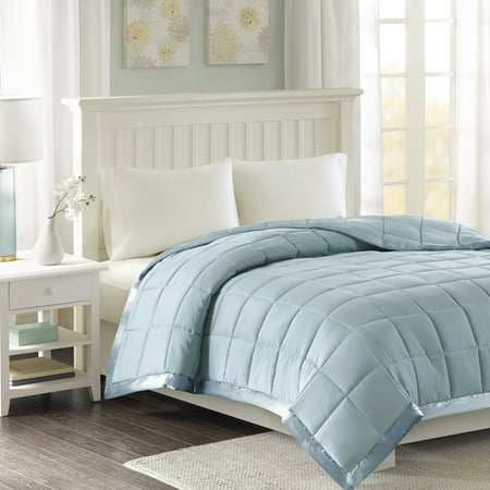 UPC 675716482220 product image for Home Essence Blue Polyester Reversible Bed Blanket Full/Queen | upcitemdb.com
