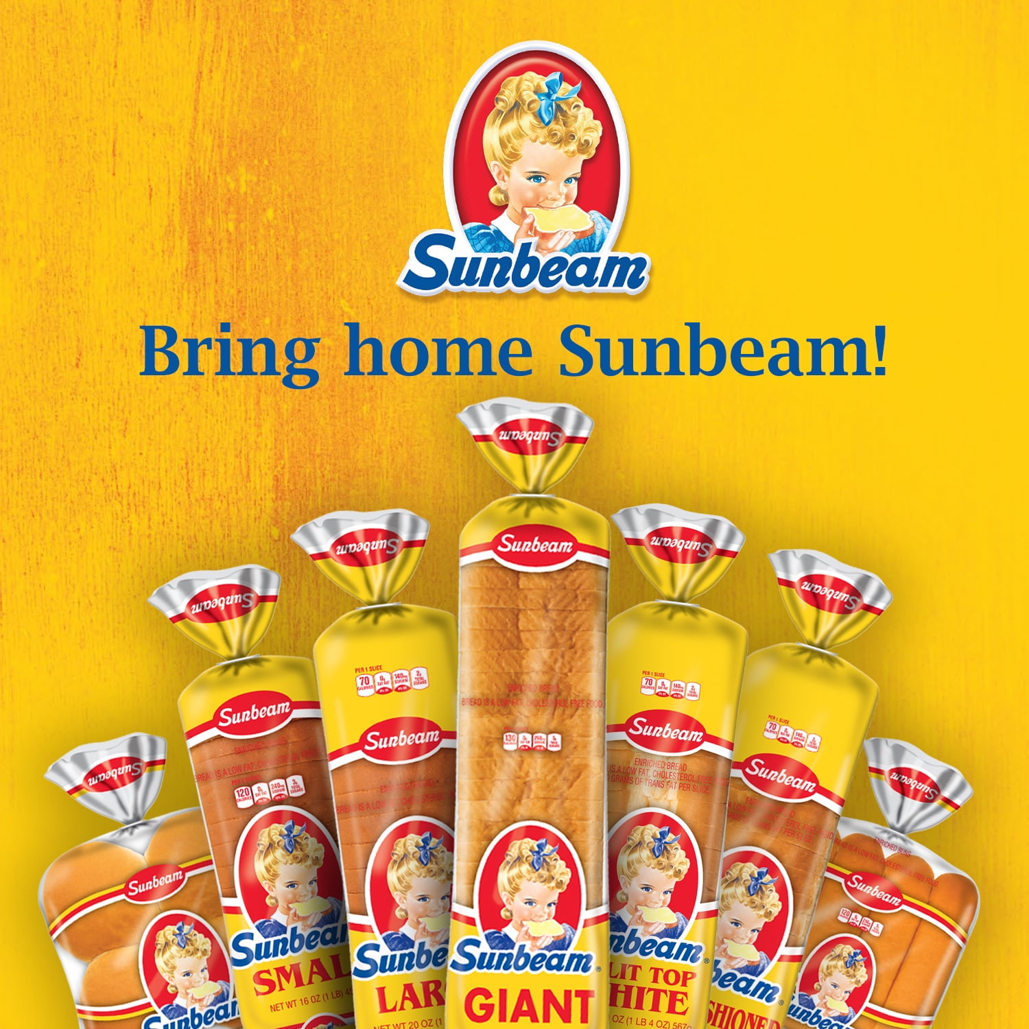 Sunbeam Giant White Bread, Sliced Sandwich Bread Loaf, 24 oz, Shelf-Stable