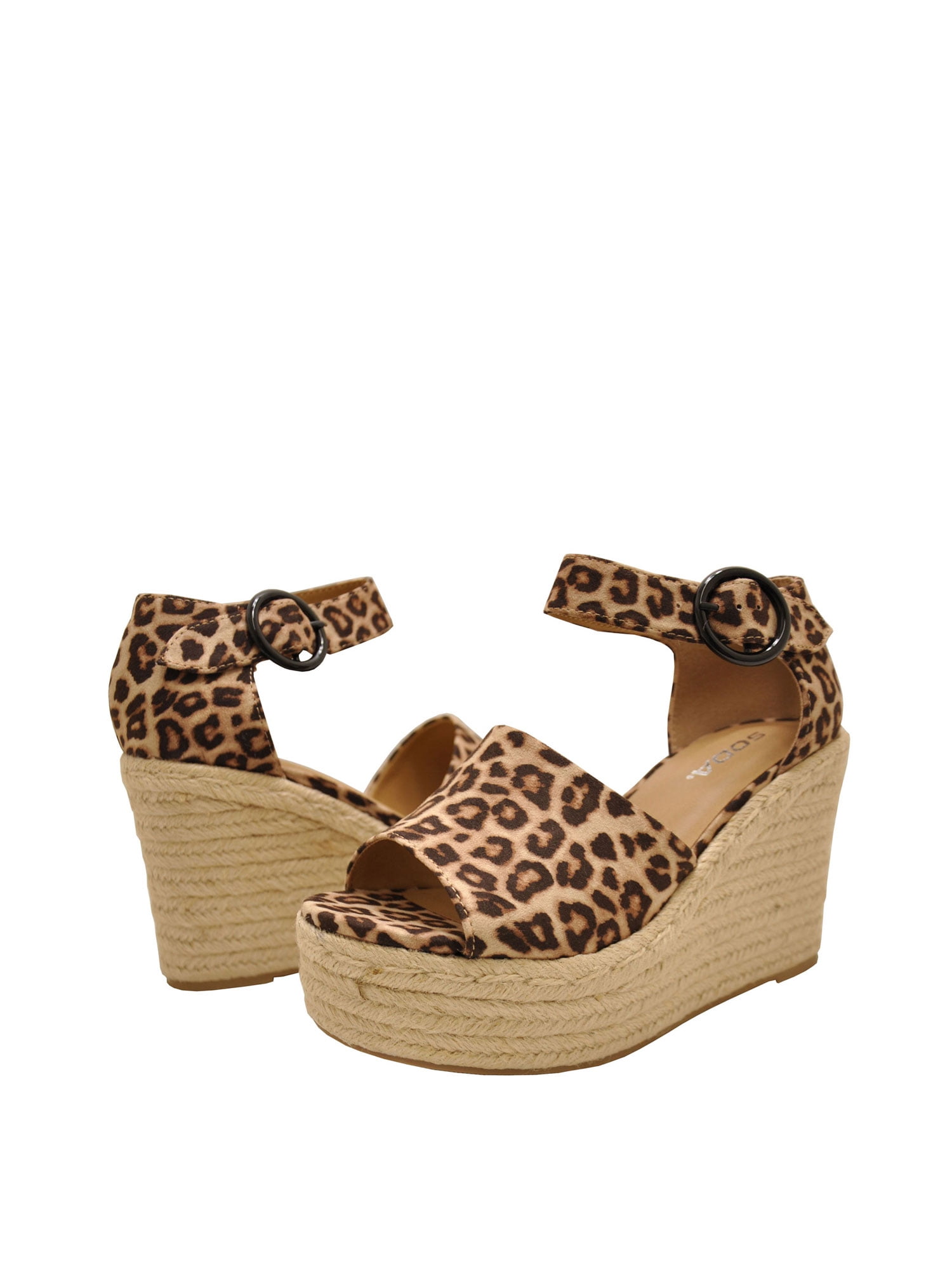 women's soda polar platform wedge sandals