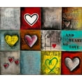 thumbnail image 2 of Mougin, Carine 30x26 White Modern Wood Framed Museum Art Print Titled - History of Heart, 2 of 4