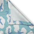 thumbnail image 3 of Ambesonne Airplane Kitchen Curtains, Boy Playroom, 55"x45", Turquoise White Blue, 3 of 3