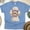 CarolinaBlue, variant on Patriotic Poodle Shirt – USA Dog with Glasses & Bowtie T-Shirt, Navy, Size S