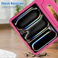 thumbnail image 3 of Allytechgroup Kids Case for Apple iPad Air 13 Inch 2025/2024/ iPad Pro 13" 2024, Silicone EVA Lightweight Handle Design Stand Pencil Holder Case for Kids Girls Boys, Rose, 3 of 7
