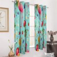 thumbnail image 3 of Tropical Flamingo Fruit Pattern 2pcs Blackout Curtains For Living Room Bedroom Grommet Top Window Set for Left And Right Biparting Open, 3 of 6