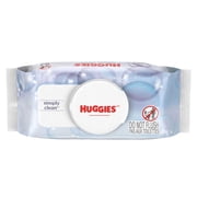 Huggies Simply Clean Unscented Wipes, 1 Flip-Top Pack, 64 Total Count