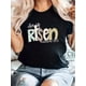 thumbnail image 1 of Camiseta estampada 100 % algodón para mujer, de manga corta y cuello redondo, para uso diario informal, 1 pieza, camiseta de ocio., 1 of 5