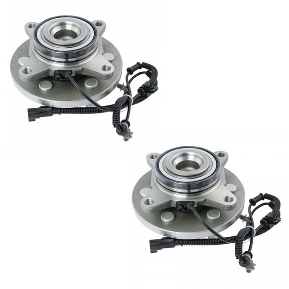 TRQ Front Wheel Bearing & Hub Assembly Pair Set LH & RH Sides for Expedition New BHA52130 Fits select: 2015-2017 FORD EXPEDITION, 2015-2017 LINCOLN NAVIGATOR