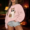 thumbnail image 2 of Sweatshirt for Women Halloween Oversized Spooky Season Sweatshirt Lightweight Crewneck Pullover Tops Fall Sweatshirt, 2 of 4