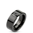 thumbnail image 4 of His Hers 4 Piece Black Stainless Steel & Titanium Matching Wedding Band Ring Set, 4 of 4