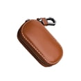 thumbnail image 1 of Sidaley Bolsa de almacenamiento de llaves de Control remoto de coche de cuero portátil Universal, funda de soporte con cremallera de Color sólido, Automoción decorativa y accesorios Marrón Sidaley VI018189-03, 1 of 6