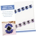 thumbnail image 2 of 12pcs Butterfly Rhinestone Clip Rhinestone Barrettes for Women Rhinestone Hair Clip Mini Hair Claw Clips Hair Clips Small Claw Small Claw Clips for Thick Hair Small Hair Claw Clips, 2 of 5