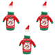 thumbnail image 2 of Fundas navideñas para botellas de vino, funda navideña para suéter con sombrero para decoraciones feas de fiesta de suéter navideño, 2 of 6