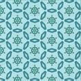 thumbnail image 1 of Ahgly Company Machine Washable Indoor Square Transitional Tron Blue Area Rugs, 6' Square, 1 of 7