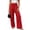 *Red, variant on ClodeEU Women's High Waist Wide Leg Pants ,Casual Loose Flow Palazzo Trousers with Pockets ,Women's Plus L