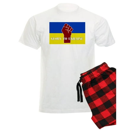 

CafePress - Glory To Ukraine Pajamas - Men s Light Pajamas