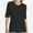 Black, variant on Women's V Neck Basic Summer Casual Elbow Length T Shirts