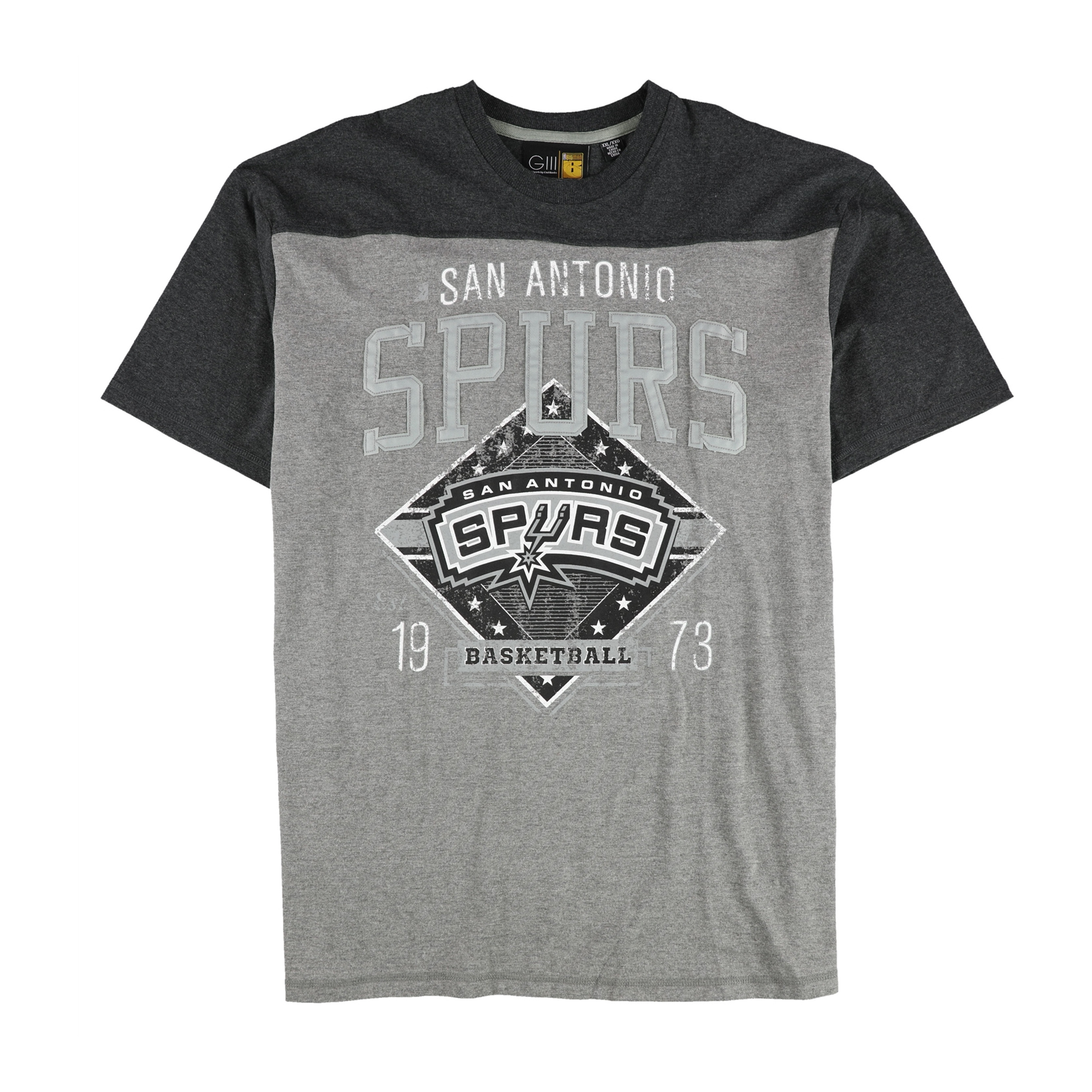 G-III Sports T-Shirt Graphique BIGMAN pour Hommes NBA, Gris, XX-Grand