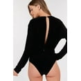thumbnail image 3 of Open Back Satin Bodysuit, 3 of 5
