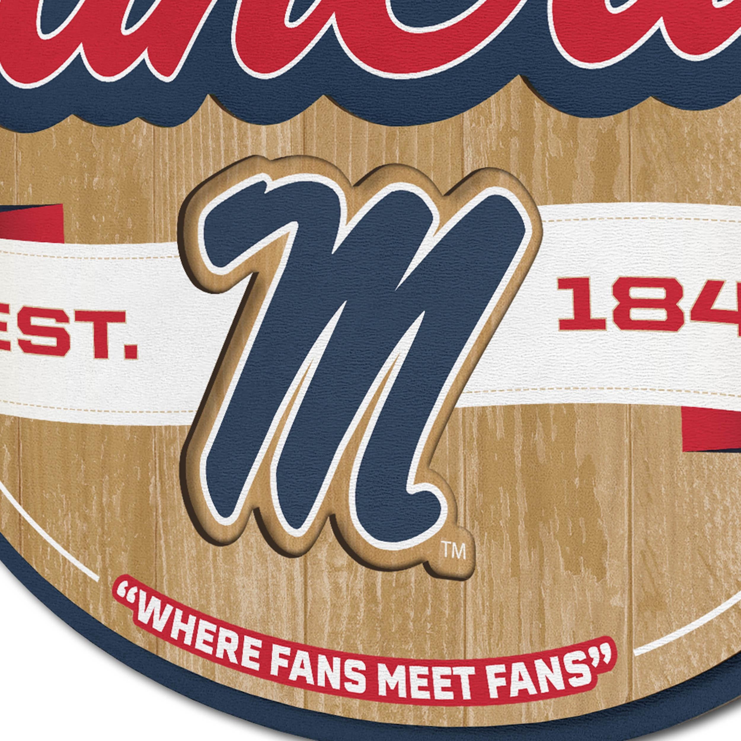 YouTheFan NCAA Mississippi Rebels Fan Cave Sign