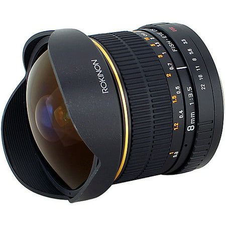 rokinon fe8m-n 8mm f3.5 fisheye fixed lens for nikon