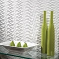 thumbnail image 3 of FASÄDE Current Horizontal 4-foot x 8-foot Decorative PVC Wall Panel in Gloss White, 3 of 7