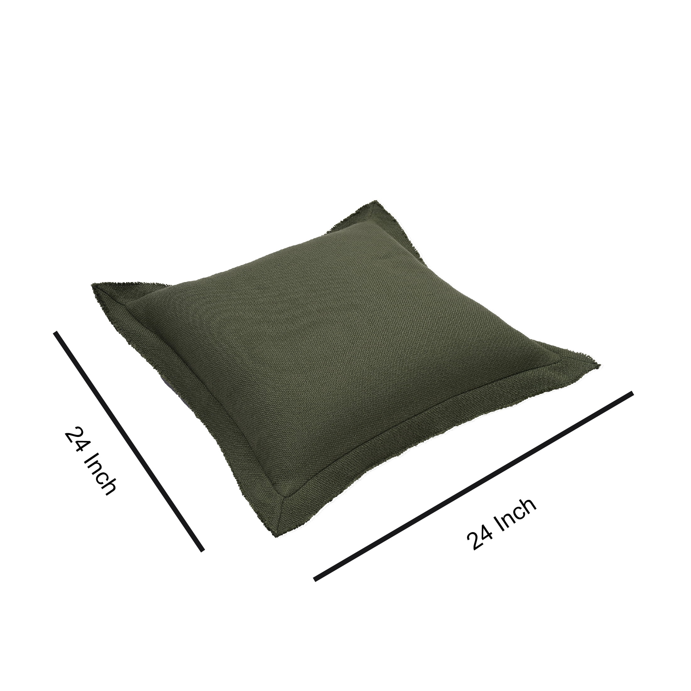 Better Homes & Gardens 24" x 24" Blake Bi-Flange Throw Pillow Cover, Cypress Tree