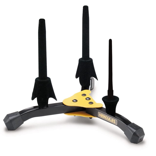 Hercules DS543BB 2 Clarinettes Ou Flûtes, et 1 Support Piccolo avec Sac