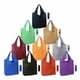 thumbnail image 1 of Bolsas reutilizables para la compra, plegables, lavables a máquina, coloridas, a granel, paquete de 10, 22,7 kg, extragrandes, plegables y reutilizables, con cierre de cremallera, de poliéster ligero., 1 of 5