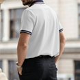 thumbnail image 6 of HAJWOH Polo Shirts for Men Dressy Casual Button Collared Golf T Shirt Classic Solid Color Business Summer Blouses, 6 of 7