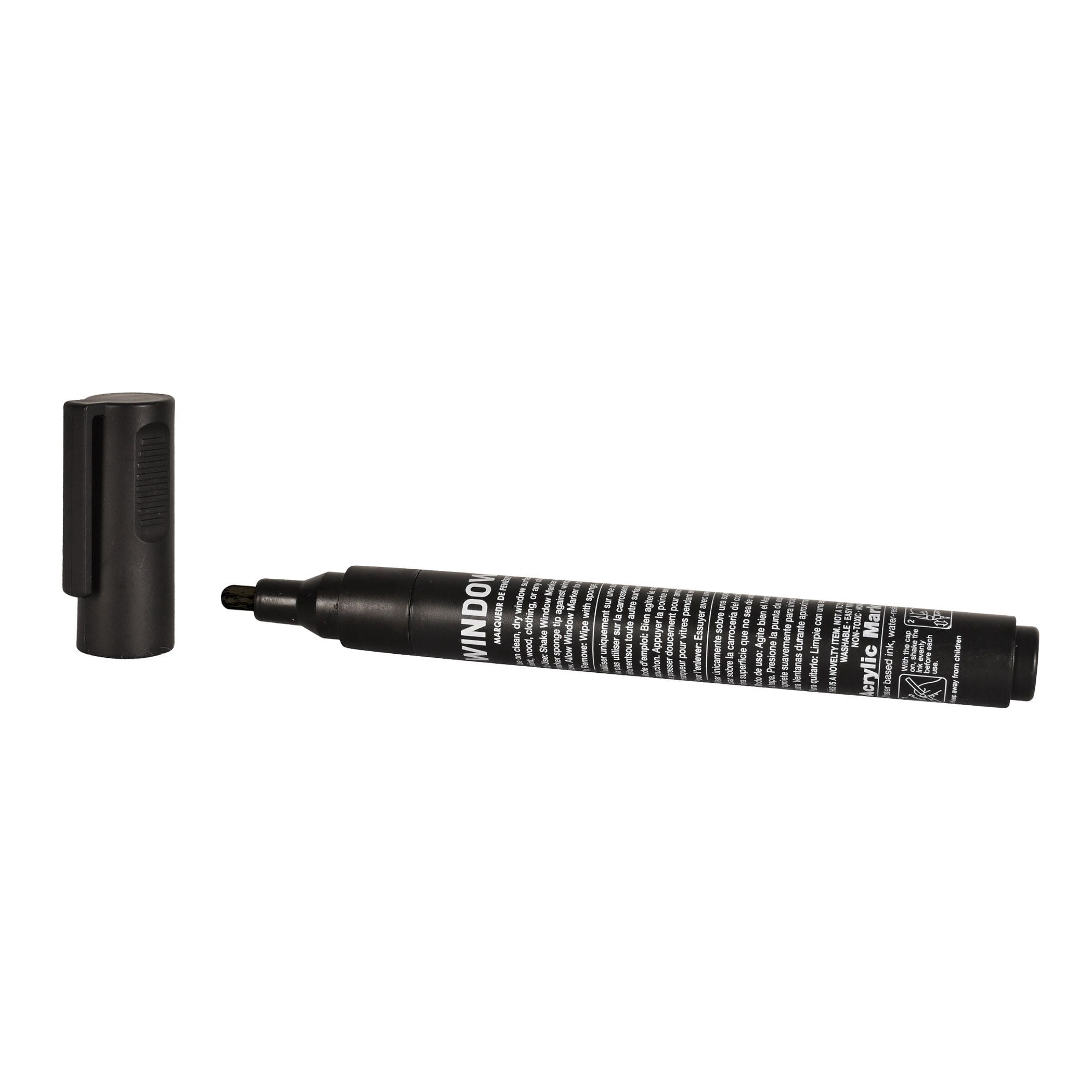 24 Pack Bulk Black Washable Window Marker Indoor & Outdoor Use