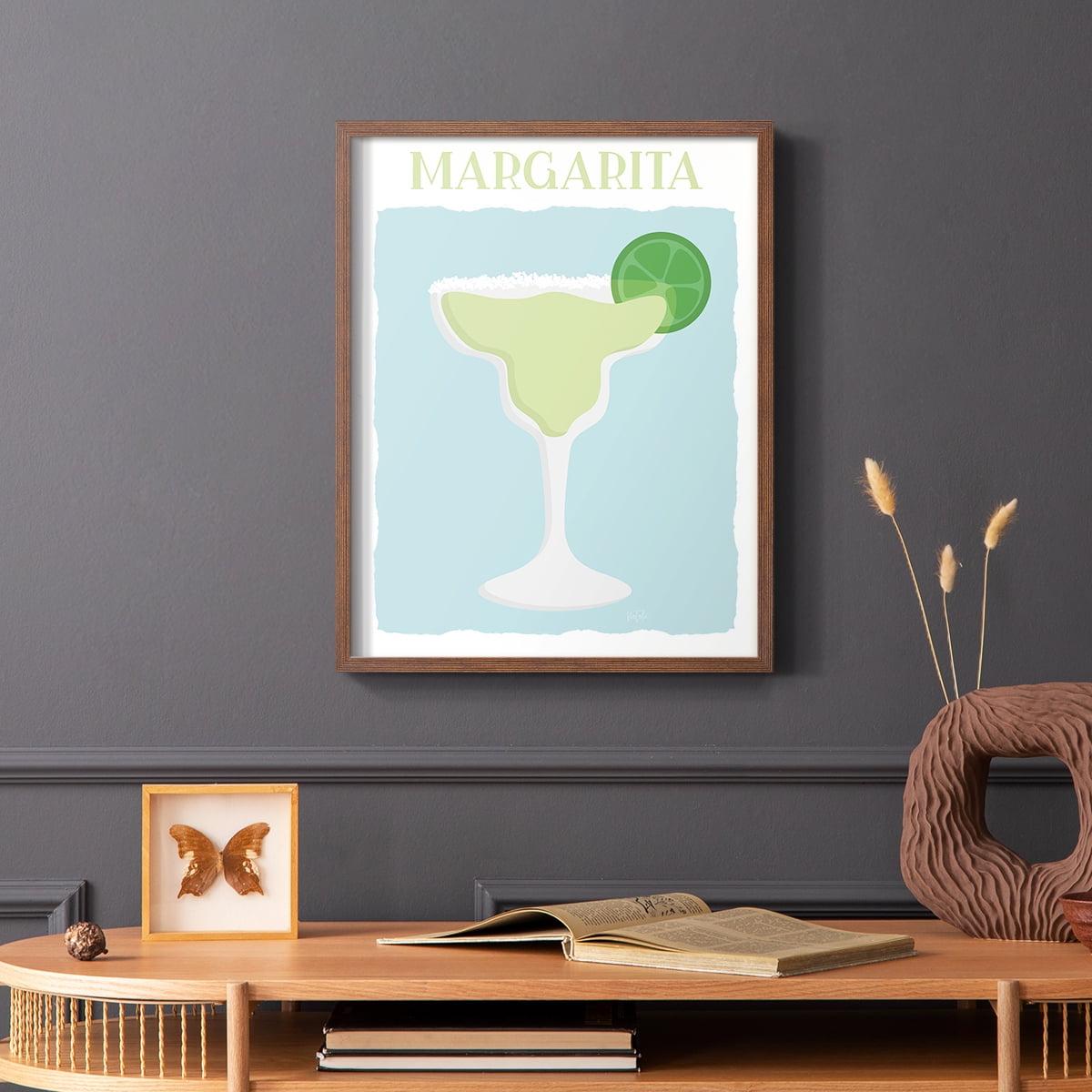 Margarita in Brown Solid Wood 8 x 10 Framed Print