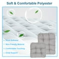 thumbnail image 5 of iMounTEK Rocking Chair Cushion Indoor Rocking Chair Pads Back and Seat Sets with Ties, 2 Piece for Indoor Home Office Car, Grey, 5 of 7