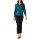 thumbnail image 2 of CAMISAS DE BOTONES PARA MUJER INSPIRADAS CHIC, CON MANGAS PUFF, VINTAGE, DE SATÉN, BLUSA PARA TRABAJAR, TALLA M, VERDE LAGO, 2 of 6