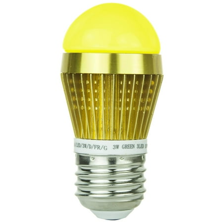 

SUNLITE 80347-SU LED 3w Frosted S14 Sign Light Bulbs Yellow Light