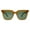 Toffee (Green), variant on Unisex Fashion Sunglasses Simple Square Frame Shades UV 400 Tortoise