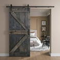 thumbnail image 5 of Coast Sequoia Inc Coast Sequoia 36in x 84in K Series Pine Wood Sliding Barn Door With Hardware Kit Carbon Gray, 5 of 5